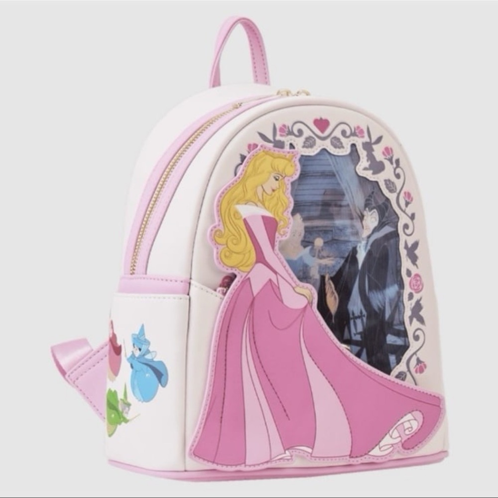 Loungefly Sleeping Beauty Princess Lenticular Mini Backpack NWT